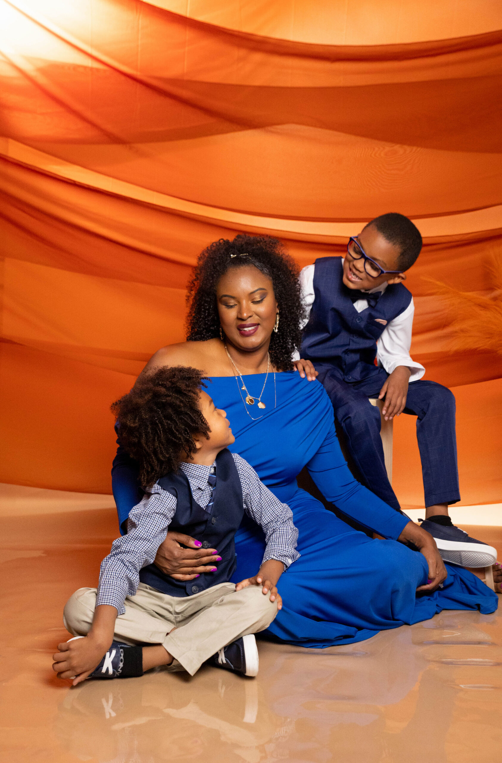 Kisha Gulley autism mom with sons Santana and Sebastian